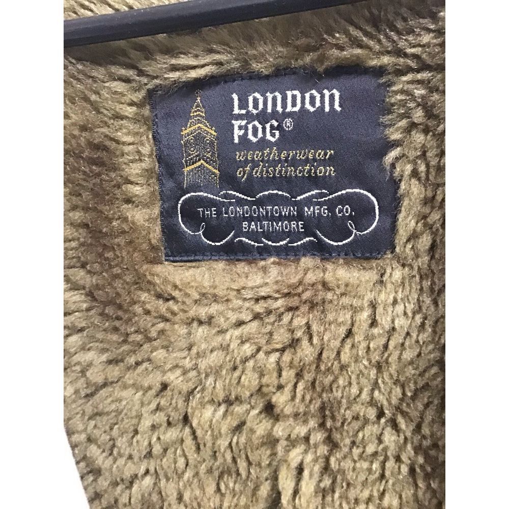 London Fog Vintage Polar Plush Tan Jacket Coat Men's Size 38 Regular Winter - Picture 10 of 10